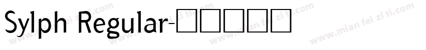 Sylph Regular字体转换